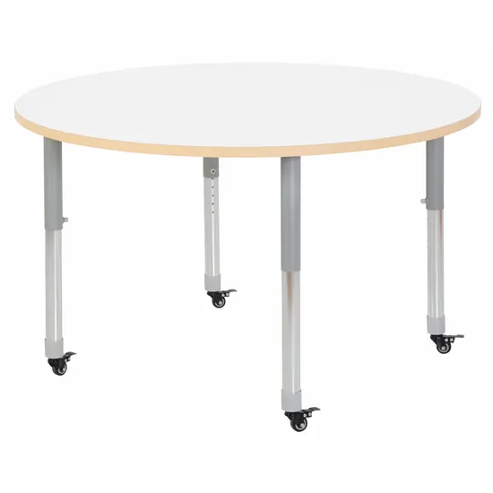 Natural Spaces - Round Table - White - 120 cm - 57-79.5 cm - Modern Teaching Aids NZ