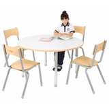 Natural Spaces - Round Table - White - 120 cm - 57-79.5 cm - Modern Teaching Aids NZ