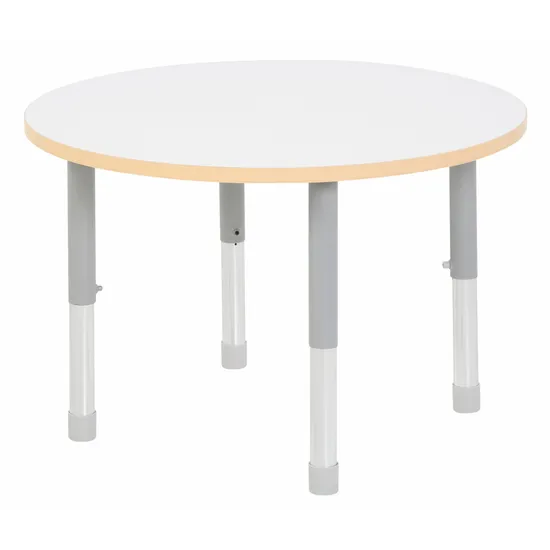 Natural Spaces - Round Table - White - 85 cm - 57-79.5 cm