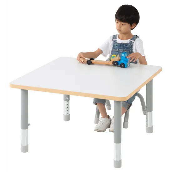 Natural Spaces - Square Table - White - 80 x 80 cm - 39-61.5 cm - Modern Teaching Aids NZ