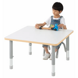 Natural Spaces - Square Table - White - 80 x 80 cm - 39-61.5 cm - Modern Teaching Aids NZ