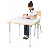 Natural Spaces - Square Table - White - 80 x 80 cm - 57-79.5 cm - Modern Teaching Aids NZ