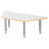 Natural Spaces - Trapezoidal Table - White - 120 x 50 cm - 39-61.5 cm - Modern Teaching Aids NZ