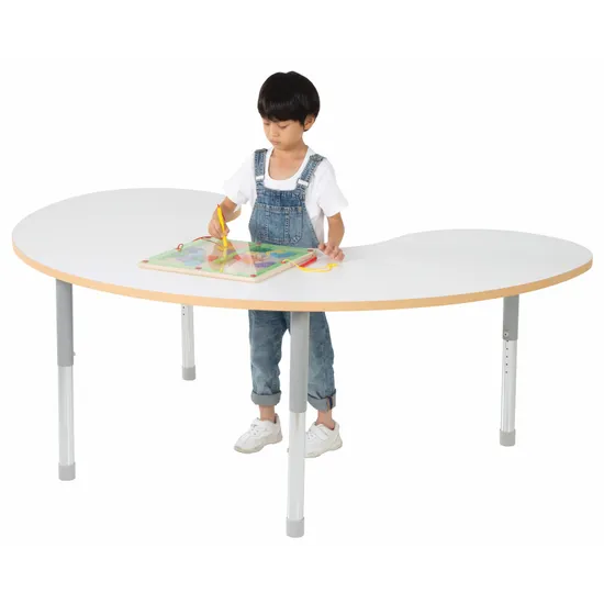 Natural Spaces - Group Table - White - 180 x 120 cm - 57-79.5 cm - Modern Teaching Aids NZ