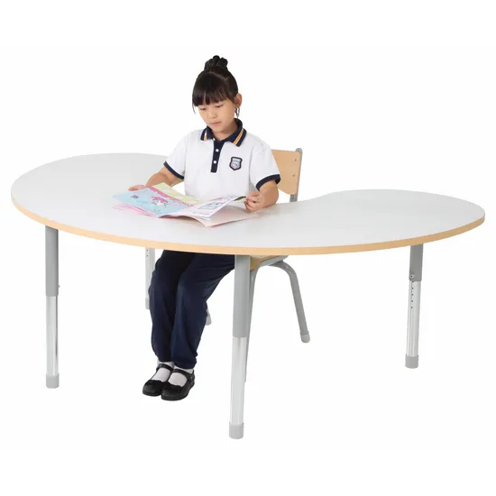 Natural Spaces - Group Table - White - 180 x 120 cm - 57-79.5 cm - Modern Teaching Aids NZ
