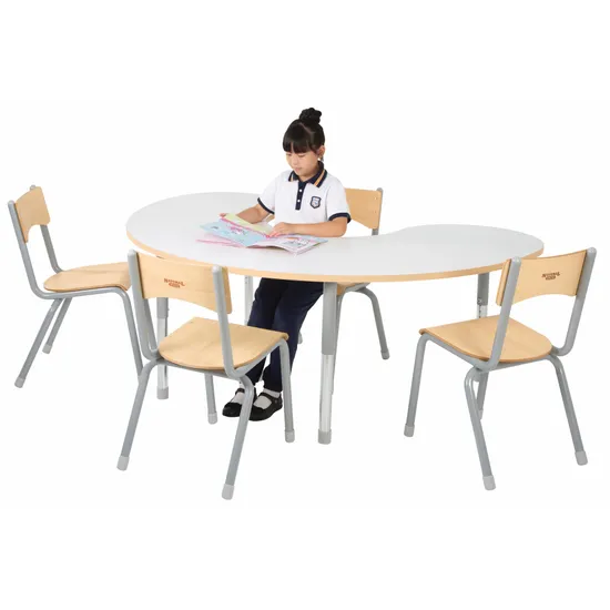 Natural Spaces - Group Table - White - 180 x 120 cm - 57-79.5 cm - Modern Teaching Aids NZ