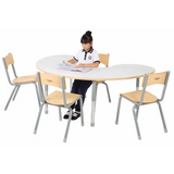 Natural Spaces - Group Table - White - 180 x 120 cm - 57-79.5 cm - Modern Teaching Aids NZ