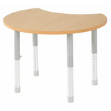 Natural Spaces - Cut Away Table - Natural - 85 x 72 cm - 39-61.5 cm - Modern Teaching Aids NZ