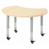 Natural Spaces - Cut Away Table - Natural - 85 x 72 cm - 39-61.5 cm - Modern Teaching Aids NZ