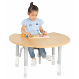 Natural Spaces - Cut Away Table - Natural - 85 x 72 cm - 39-61.5 cm - Modern Teaching Aids NZ