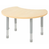 Natural Spaces - Cut Away Table - Natural - 85 x 72 cm - 39-61.5 cm - Modern Teaching Aids NZ