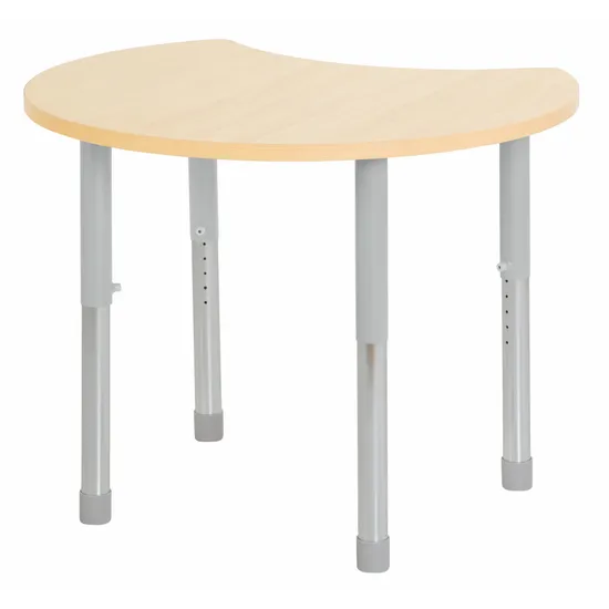 Natural Spaces - Cut Away Table - Natural - 85 x 72 cm - 57-79.5 cm - Modern Teaching Aids NZ