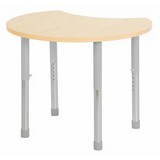Natural Spaces - Cut Away Table - Natural - 85 x 72 cm - 57-79.5 cm - Modern Teaching Aids NZ