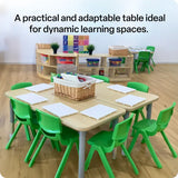 Natural Spaces - Rectangle Table - Natural - 120 x 60 cm - 39-61.5 cm - Modern Teaching Aids NZ