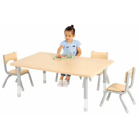 Natural Spaces - Rectangle Table - Natural - 120 x 80 cm - 39-61.5 cm - Modern Teaching Aids NZ