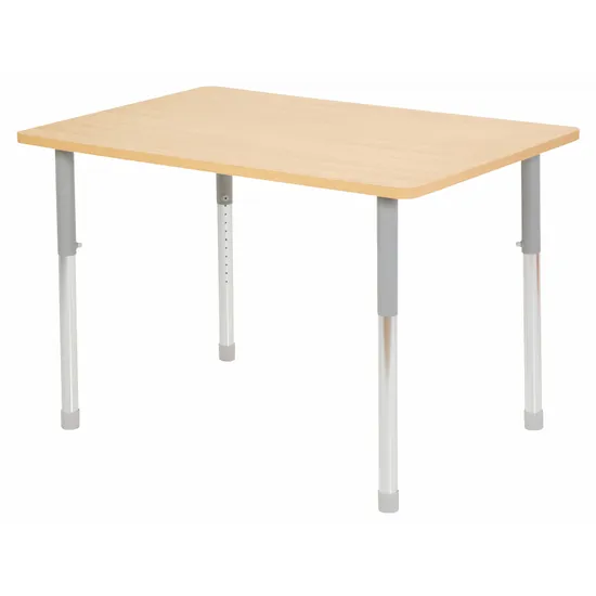Natural Spaces - Rectangle Table - Natural - 120 x 80 cm - 57-79.5 cm - Modern Teaching Aids NZ
