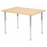 Natural Spaces - Rectangle Table - Natural - 120 x 80 cm - 57-79.5 cm - Modern Teaching Aids NZ