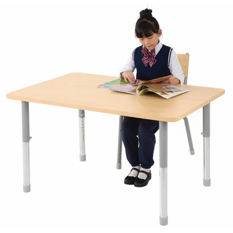 Natural Spaces - Rectangle Table - Natural - 120 x 80 cm - 57-79.5 cm - Modern Teaching Aids NZ