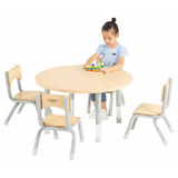 Natural Spaces - Round Table - Natural - 85 cm - 39-61.5 cm - Modern Teaching Aids NZ