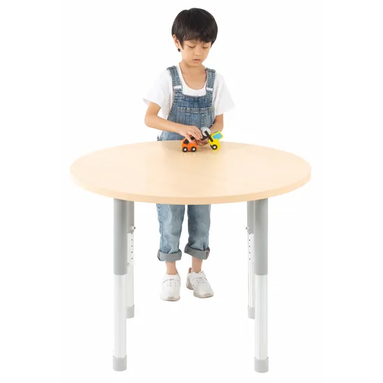 Natural Spaces - Round Table - Natural - 85 cm - 57-79.5 cm - Modern Teaching Aids NZ