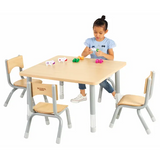 Natural Spaces - Square Table - Natural - 80 x 80 cm - 39-61.5 cm - Modern Teaching Aids NZ