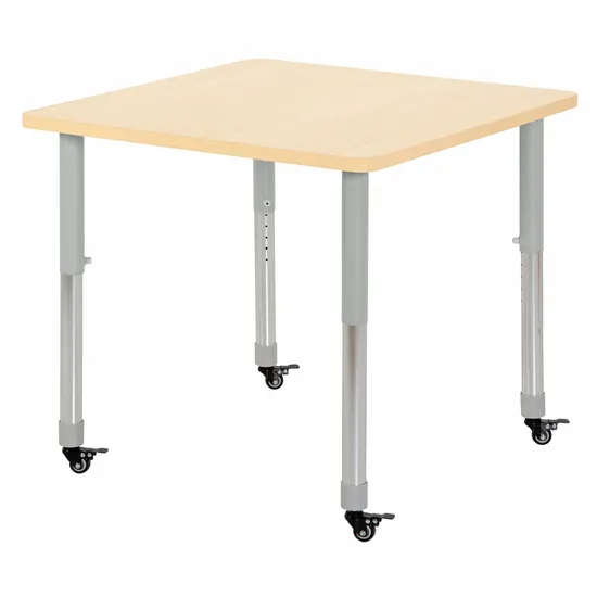 Natural Spaces - Square Table - Natural - 80 x 80 cm - 57-79.5 cm - Modern Teaching Aids NZ