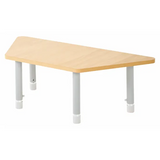 Natural Spaces - Trapezoidal Table - Natural - 120 x 50 cm - 39-61.5 cm - Modern Teaching Aids NZ