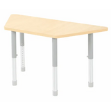 Natural Spaces - Trapezoidal Table - Natural - 120 x 50 cm - 39-61.5 cm - Modern Teaching Aids NZ