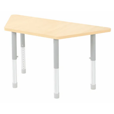 Natural Spaces - Trapezoidal Table - Natural - 120 x 50 cm - 39-61.5 cm - Modern Teaching Aids NZ