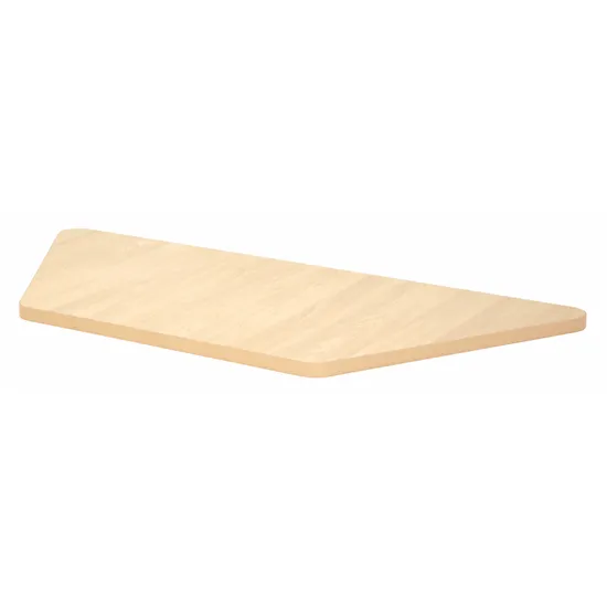 Trapezoidal Table Top - 120x50cm - Maple - Modern Teaching Aids NZ