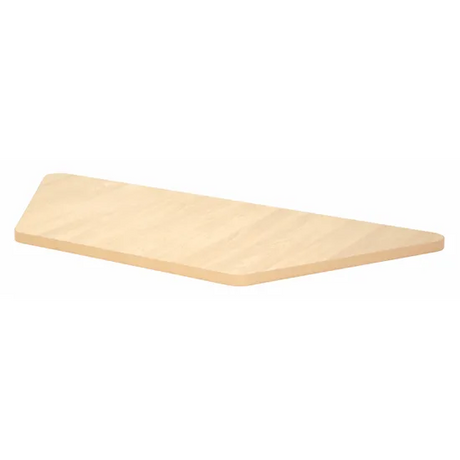 Trapezoidal Tabletop - Natural - 120 (L) x 50 (W) cm