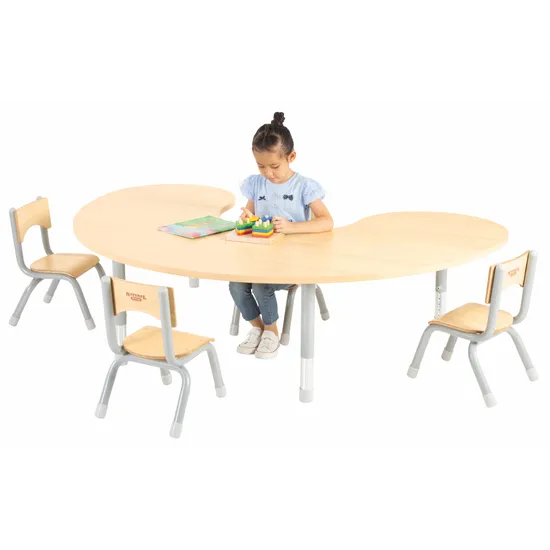 Natural Spaces - Group Table - Natural - 180 x 120 cm - 39-61.5 cm - Modern Teaching Aids NZ