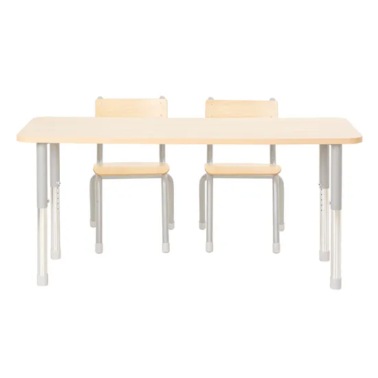 Natural Spaces - Rectangle Table - Maple - 150 X 60cm - 57 - 79.5cm - Modern Teaching Aids NZ