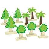 City Blocks Wild Tree Set 9 Pieces - Modern Teaching Aids NZ