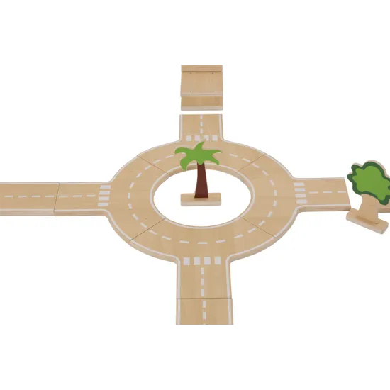 City Blocks Road Set 17 Pieces - Modern Teaching Aids NZ