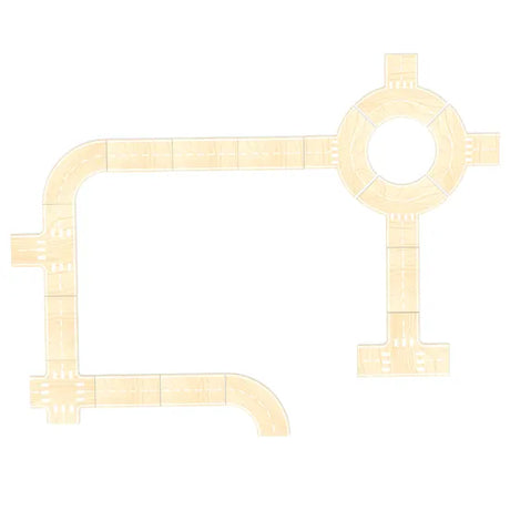 City Blocks Road Set 17 Pieces - Modern Teaching Aids NZ