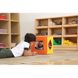 Coloured Cube with Mirror Shapes - Modern Teaching Aids NZ