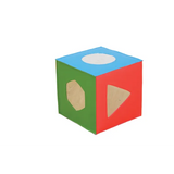 Coloured Cube with Mirror Shapes - Modern Teaching Aids NZ