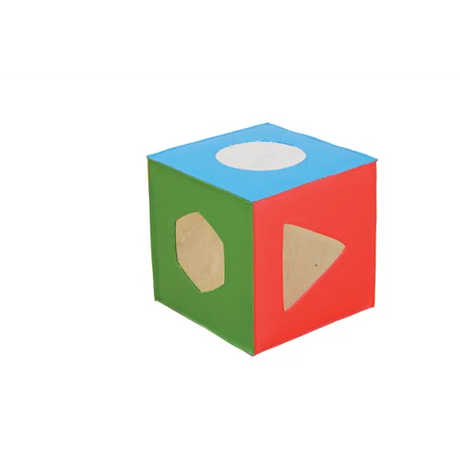 Coloured Cube with Mirror Shapes - Modern Teaching Aids NZ