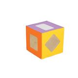 Coloured Cube with Mirror Shapes - Modern Teaching Aids NZ