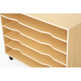 Natural Spaces Wooden Paper Storage Trolley - Modern Teaching Aids NZ