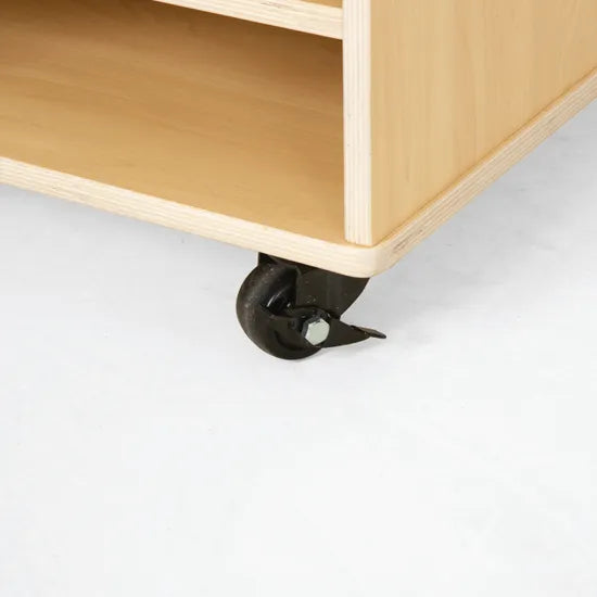 Natural Spaces Wooden Paper Storage Trolley - Modern Teaching Aids NZ