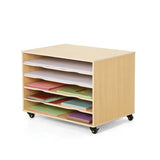 Natural Spaces Wooden Paper Storage Trolley - Modern Teaching Aids NZ