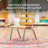 Natural Spaces - Low Heavy Duty Adult Chair - 35 cm Seat Height - Modern Teaching Aids NZ