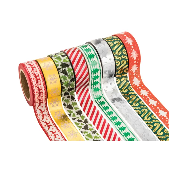 Christmas Washi Tape - 8 Rolls - Modern Teaching Aids NZ