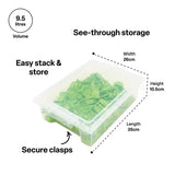 Plastic Container with Lid Small Clear - 10.5 cm - Modern Teaching Aids NZ