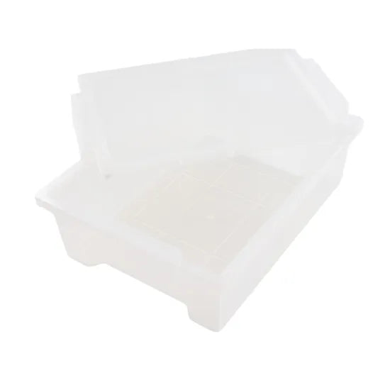 Plastic Container with Lid Small Clear - 10.5 cm - Modern Teaching Aids NZ