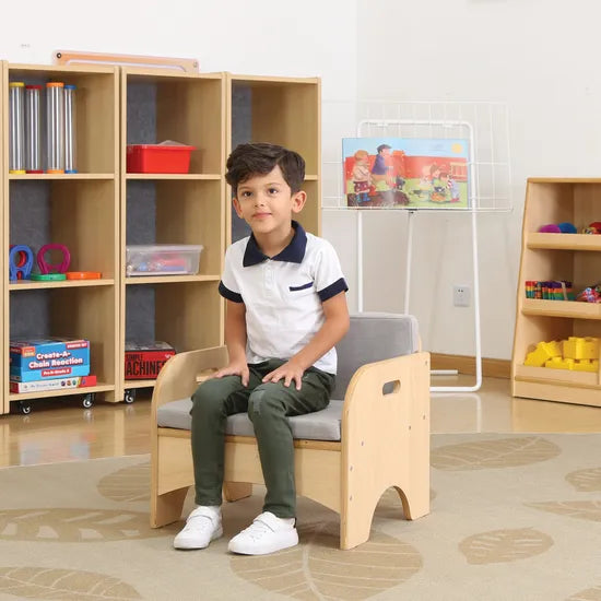 Natural Spaces - Single Children's Sofa - 51x45x46 - Modern Teaching Aids NZ