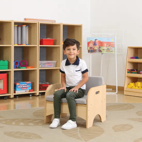 Natural Spaces - Single Children's Sofa - 51x45x46 - Modern Teaching Aids NZ