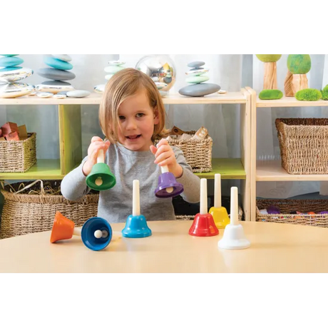 Rainbow Music Bells - Set of 8 - Modern Teaching Aids NZ